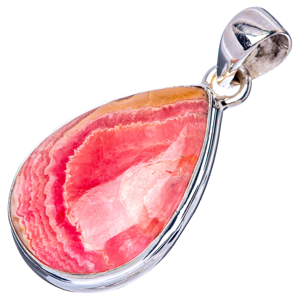 Rhodochrosite Pendant 1 3/8" (925 Sterling Silver) P42793
