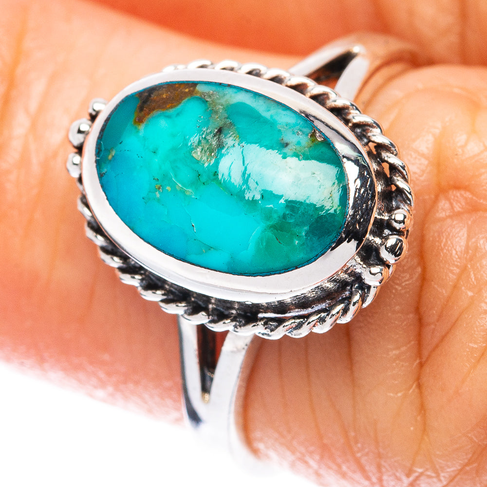 Rare Arizona Turquoise Ring Size 5.75 (925 Sterling Silver) R3044