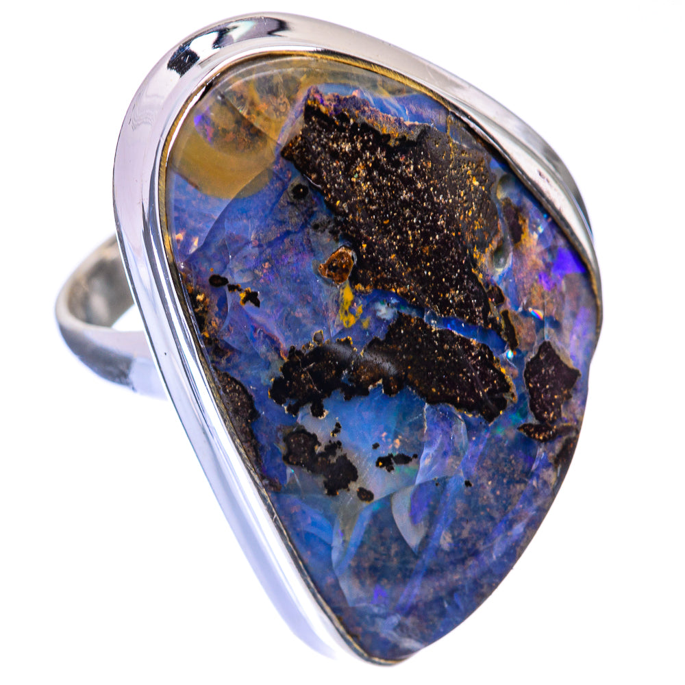 Large Boulder Opal Ring Size 9.5 (925 Sterling Silver) R141248
