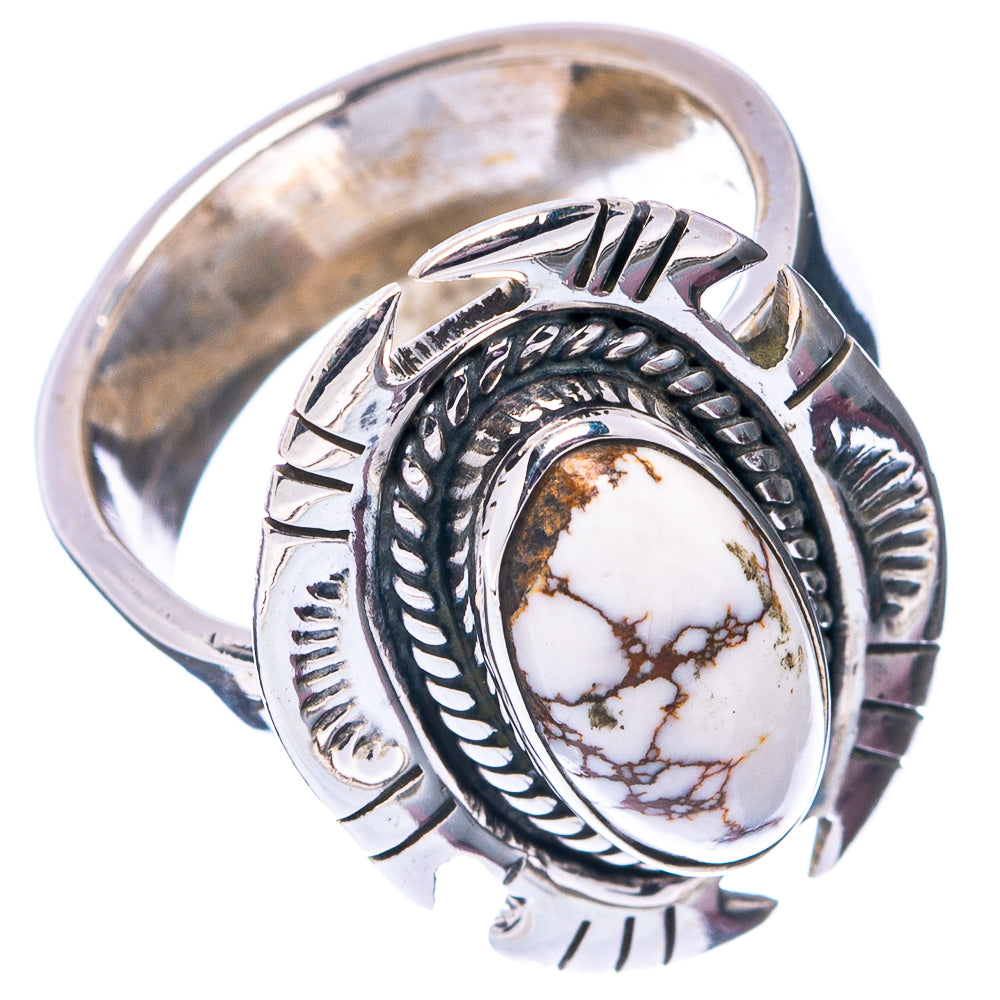 Exclusive Wild Horse Jasper Ring Size 6 Adjustable (.925 Sterling Silver)