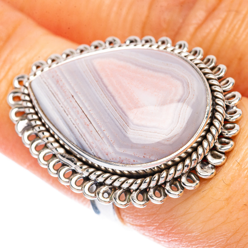 Botswana Agate Ring Size 7 (925 Sterling Silver) R1927