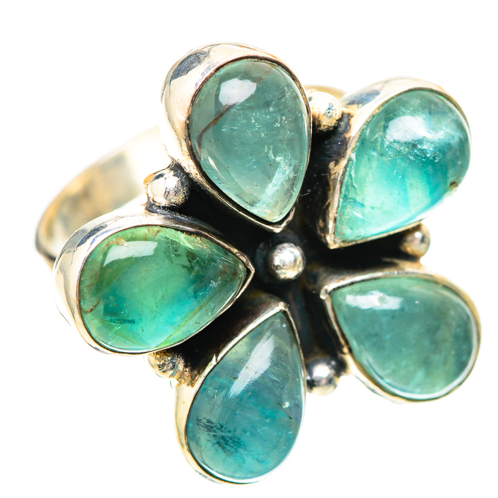 Large Blue Fluorite 925 Sterling Silver Ring Size 8.25 (925 Sterling Silver) RING139696