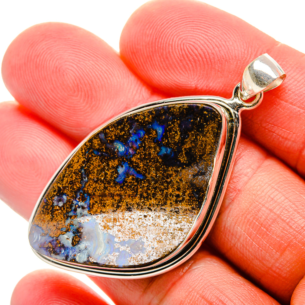 Boulder Opal Pendant 2 1/8" (925 Sterling Silver) PD38188