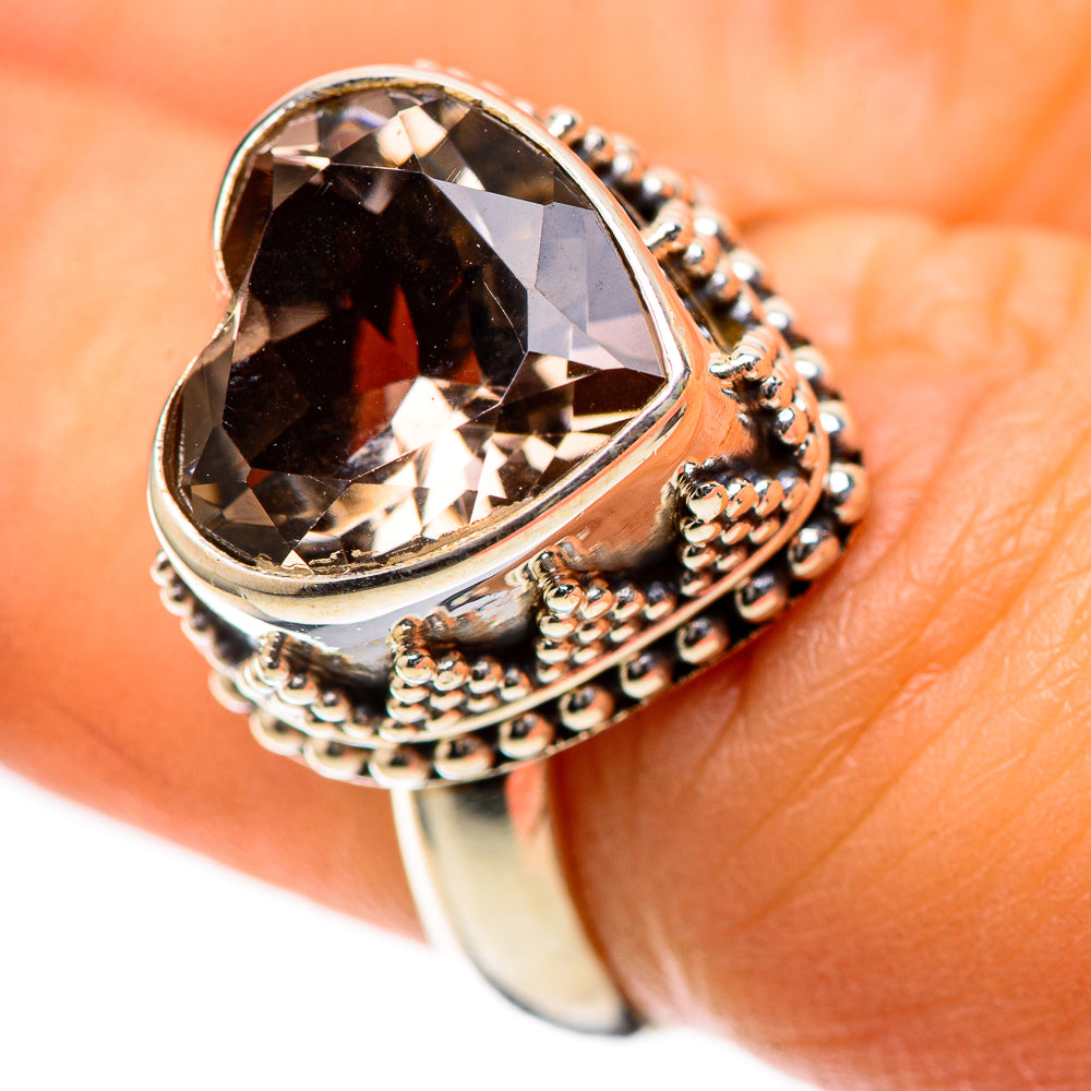 Smoky Quartz 925 Sterling Silver Ring Size 6.25 (925 Sterling Silver) RING139366