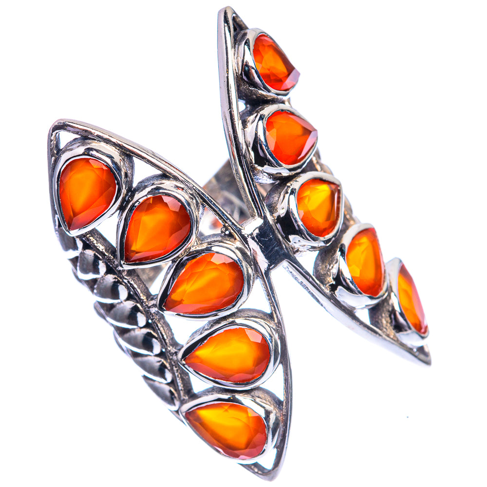 Large Carnelian 925 Sterling Silver Ring Size 5.5