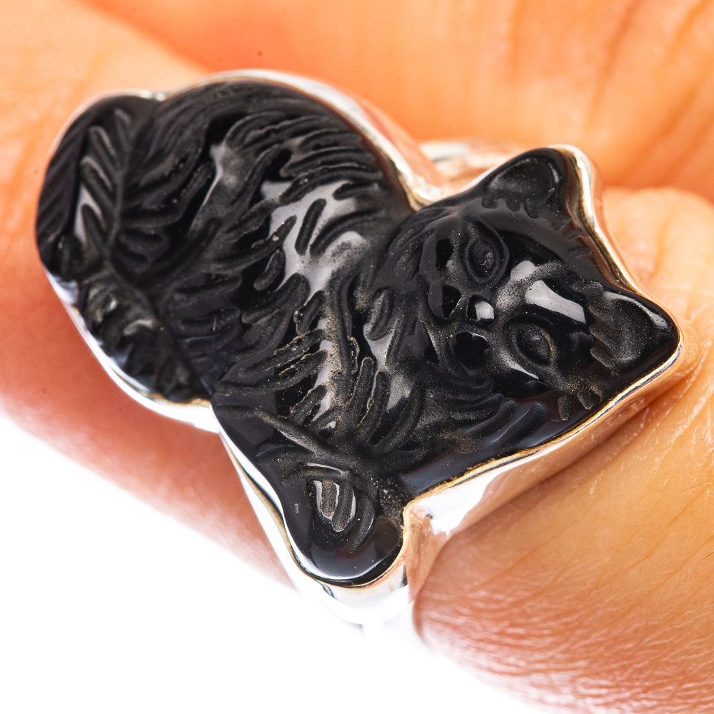 Black Onyx Ring Size 6.75 (925 Sterling Silver) R142417