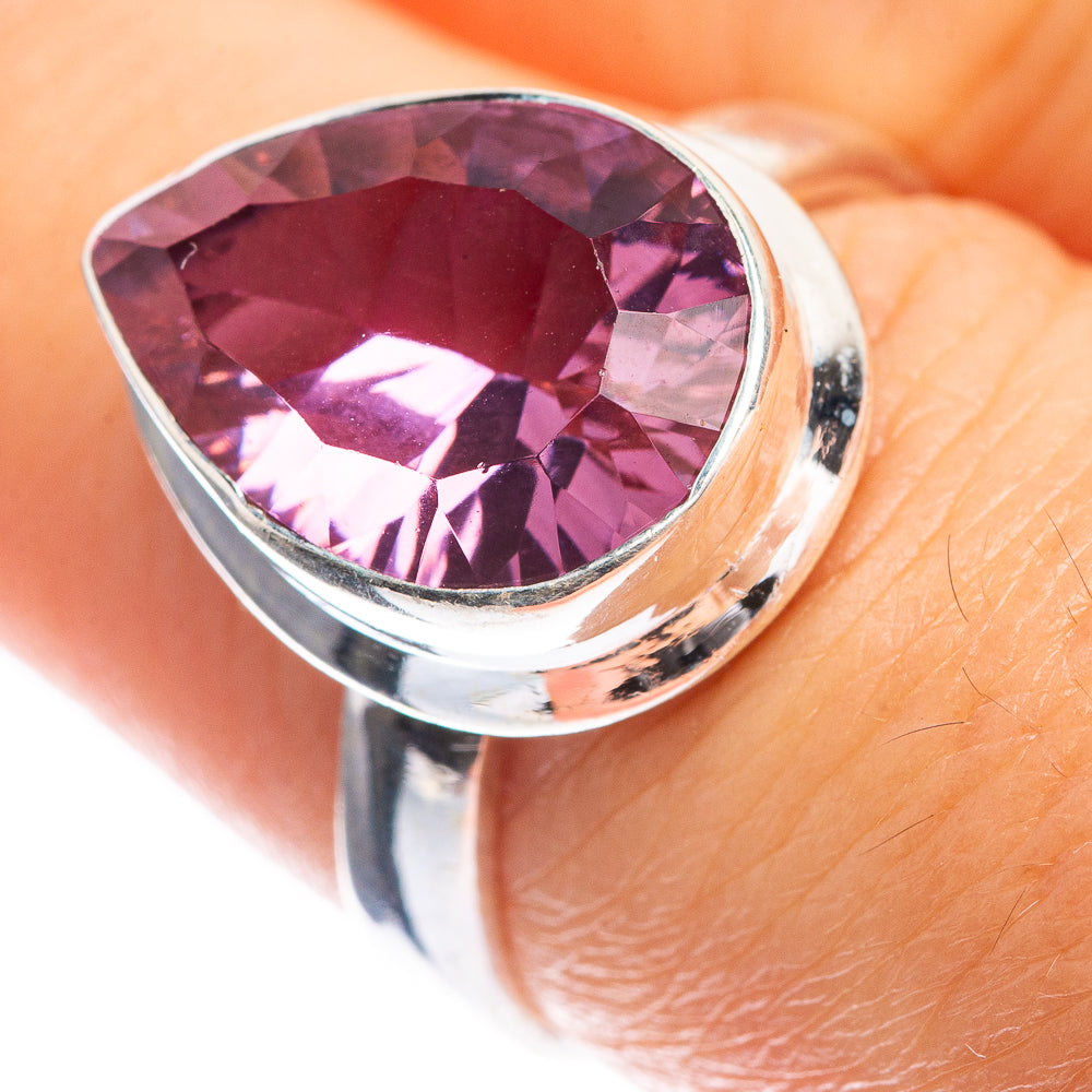 Faceted Color Change Alexandrite (Lab.) Ring Size 6.75 (925 Sterling Silver) RING143448