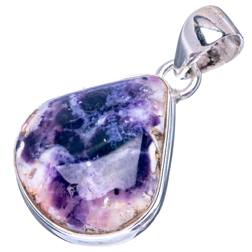 Mexican Purple Opal 925 Sterling Silver Pendant 1 1/4" (925 Sterling Silver) P42610