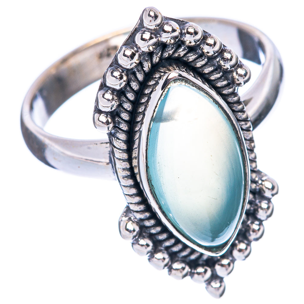 Aquamarine 925 Sterling Silver Ring Size 6.75 (925 Sterling Silver) R5379