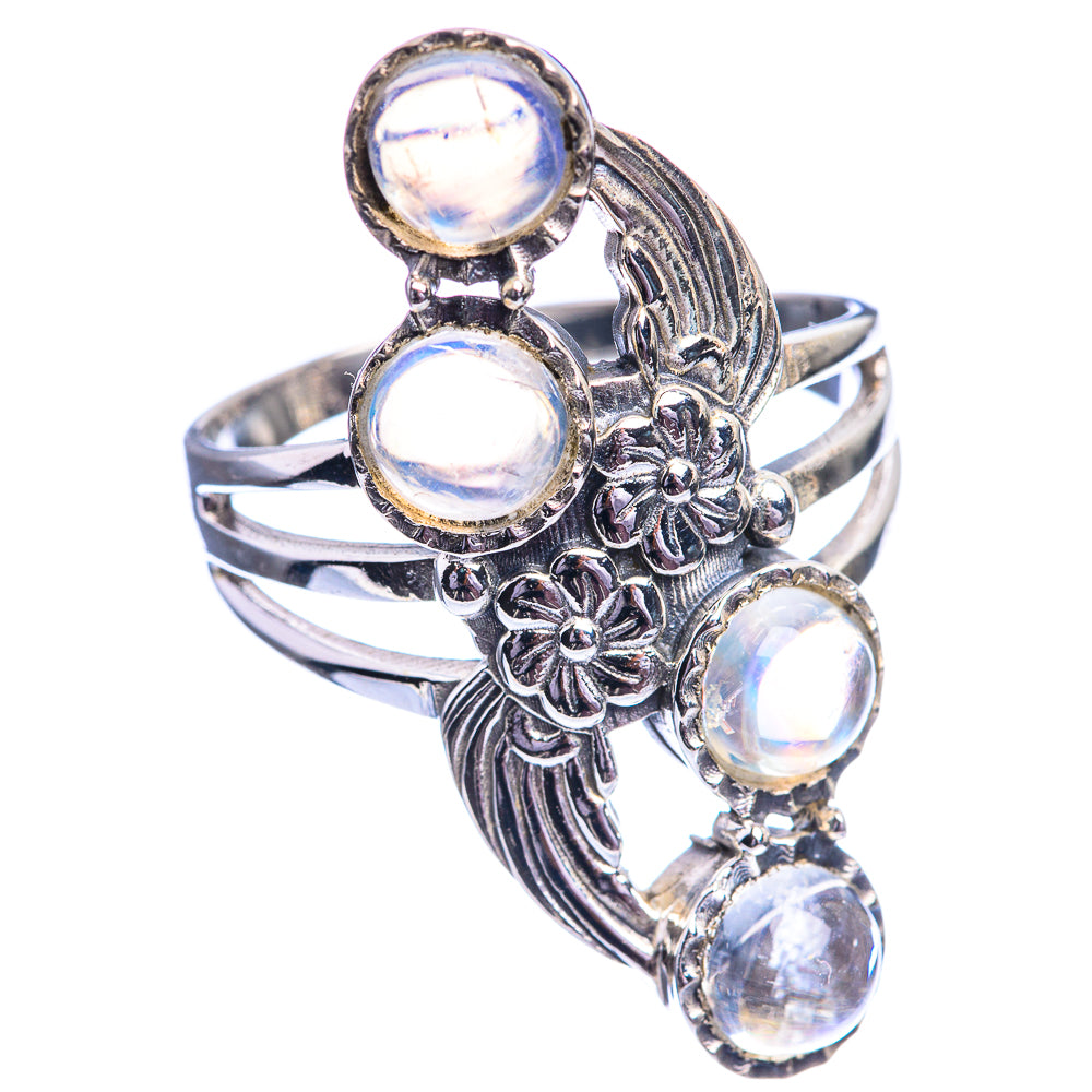 Rainbow Moonstone Ring Size 10.75 (925 Sterling Silver) R142239