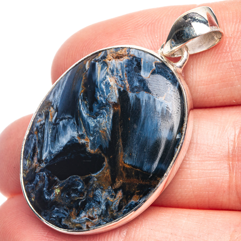 Pietersite Pendant 1 5/8" (925 Sterling Silver) P39202