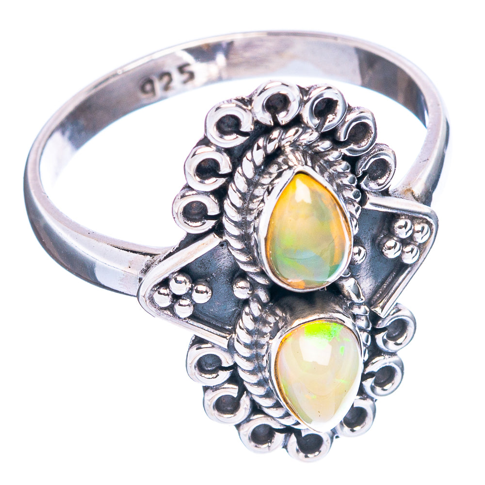 Rare  Ethiopian Opal Ring Size 8.5 (925 Sterling Silver) R3739