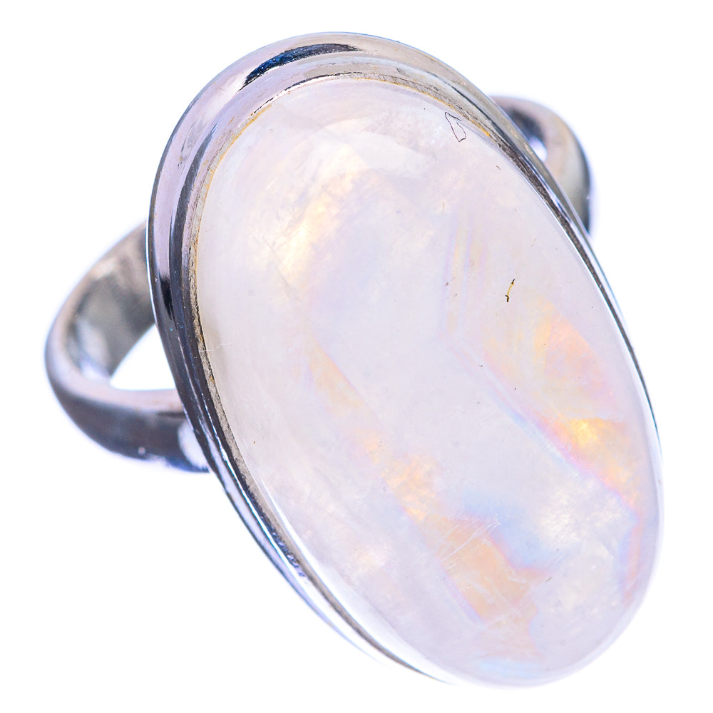 Rainbow Moonstone Ring Size 6.5 (925 Sterling Silver) R143087