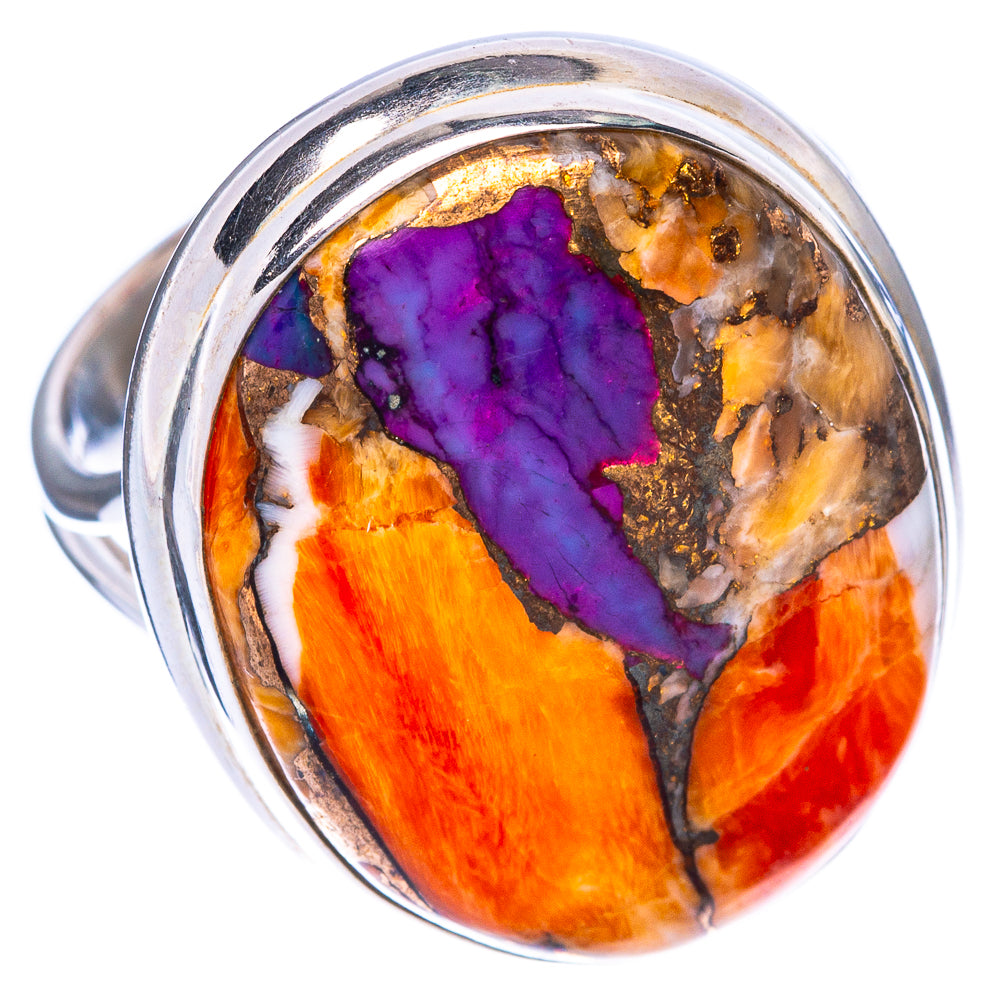 Spiny Oyster Turquoise Ring Size 7 (925 Sterling Silver) R1597