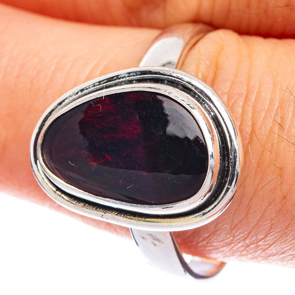 Black Opal Ring Size 10 (925 Sterling Silver) R144556