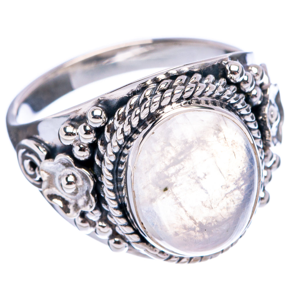 Premium Rainbow Moonstone Ring Size 7.75 (.925 Sterling Silver)