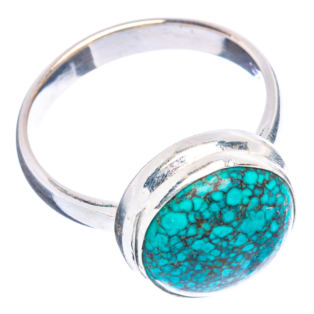 Rare Arizona Spiderweb Turquoise Ring Size 7.25 (925 Sterling Silver) R4760