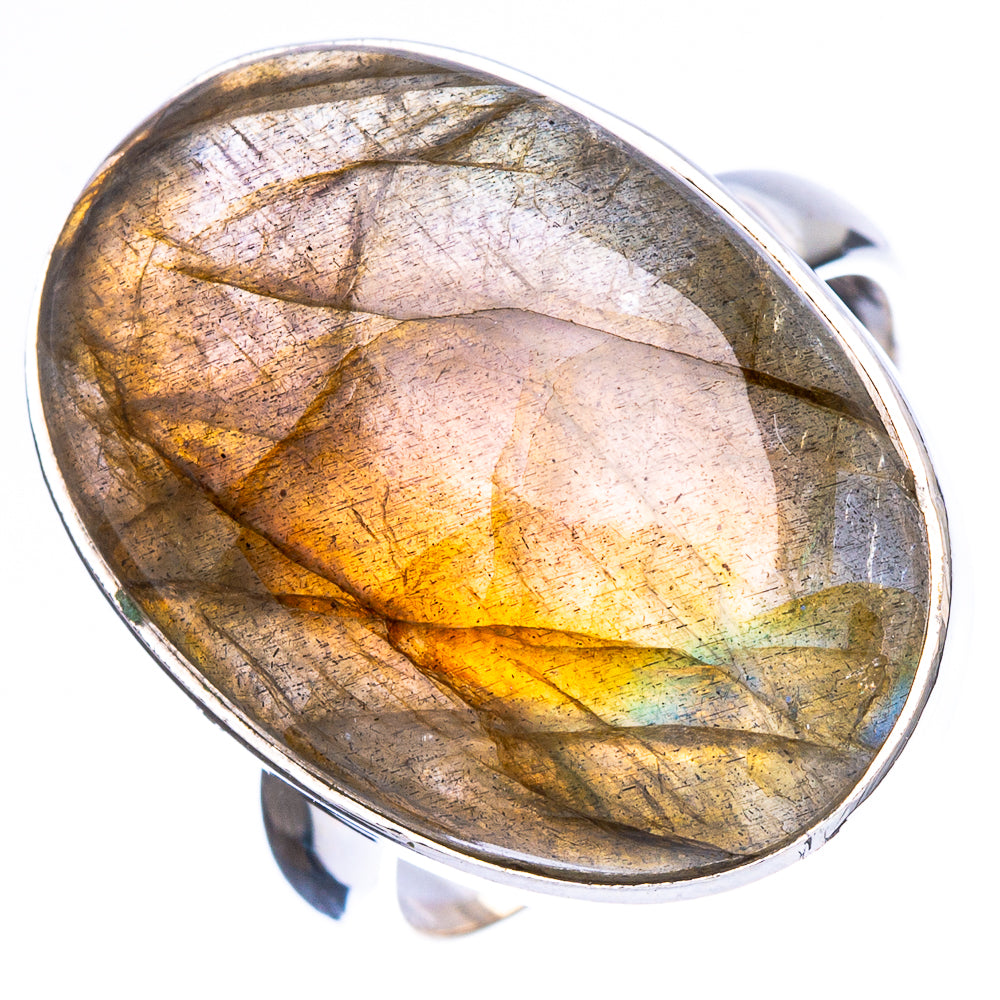 Labradorite Ring Size 7 (925 Sterling Silver) R4666