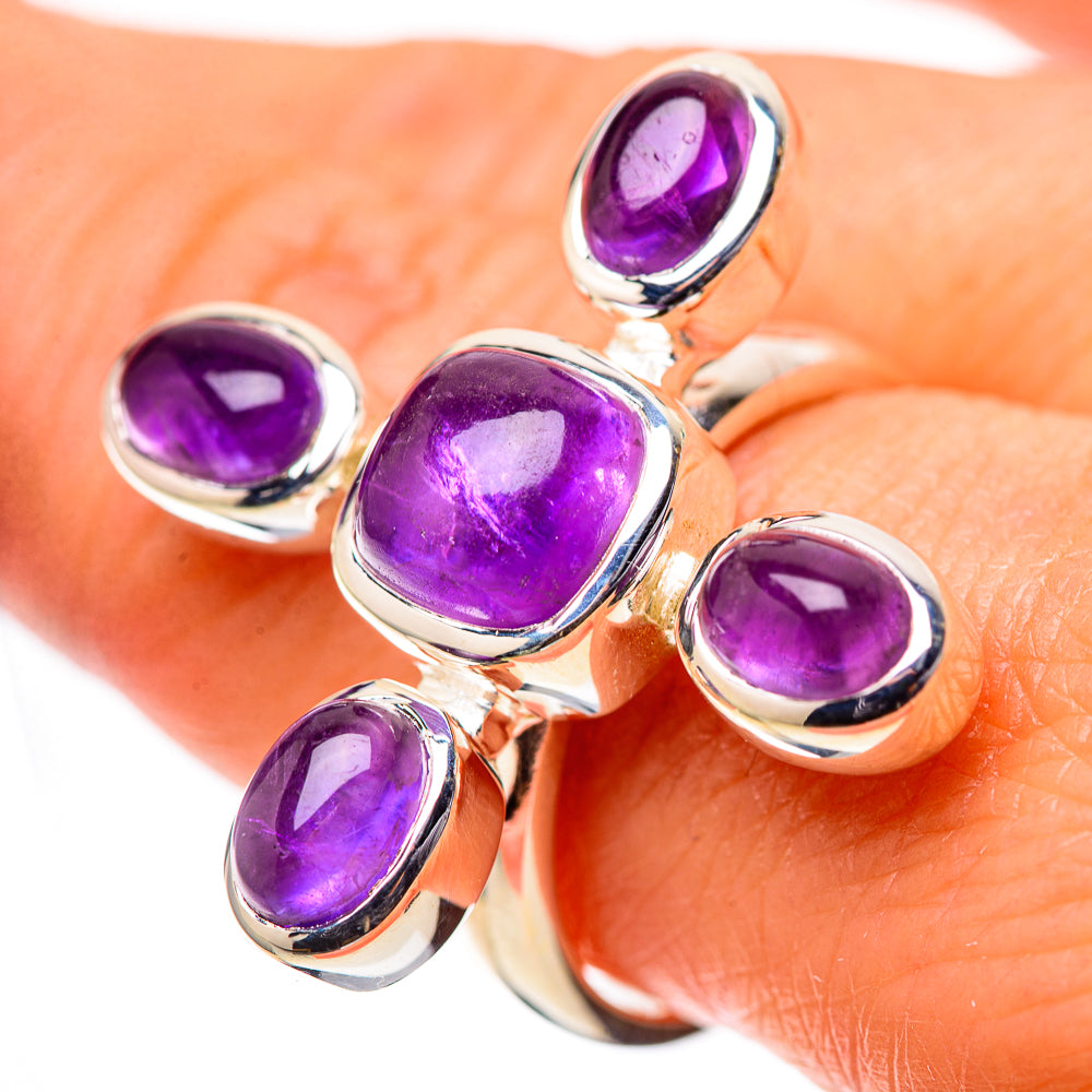 Large Amethyst 925 Sterling Silver Ring Size 9 (925 Sterling Silver) RING139636