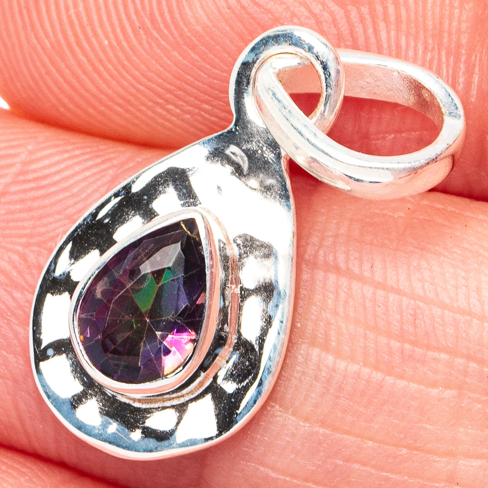Mystic Topaz Pendant 1" (925 Sterling Silver) P45407