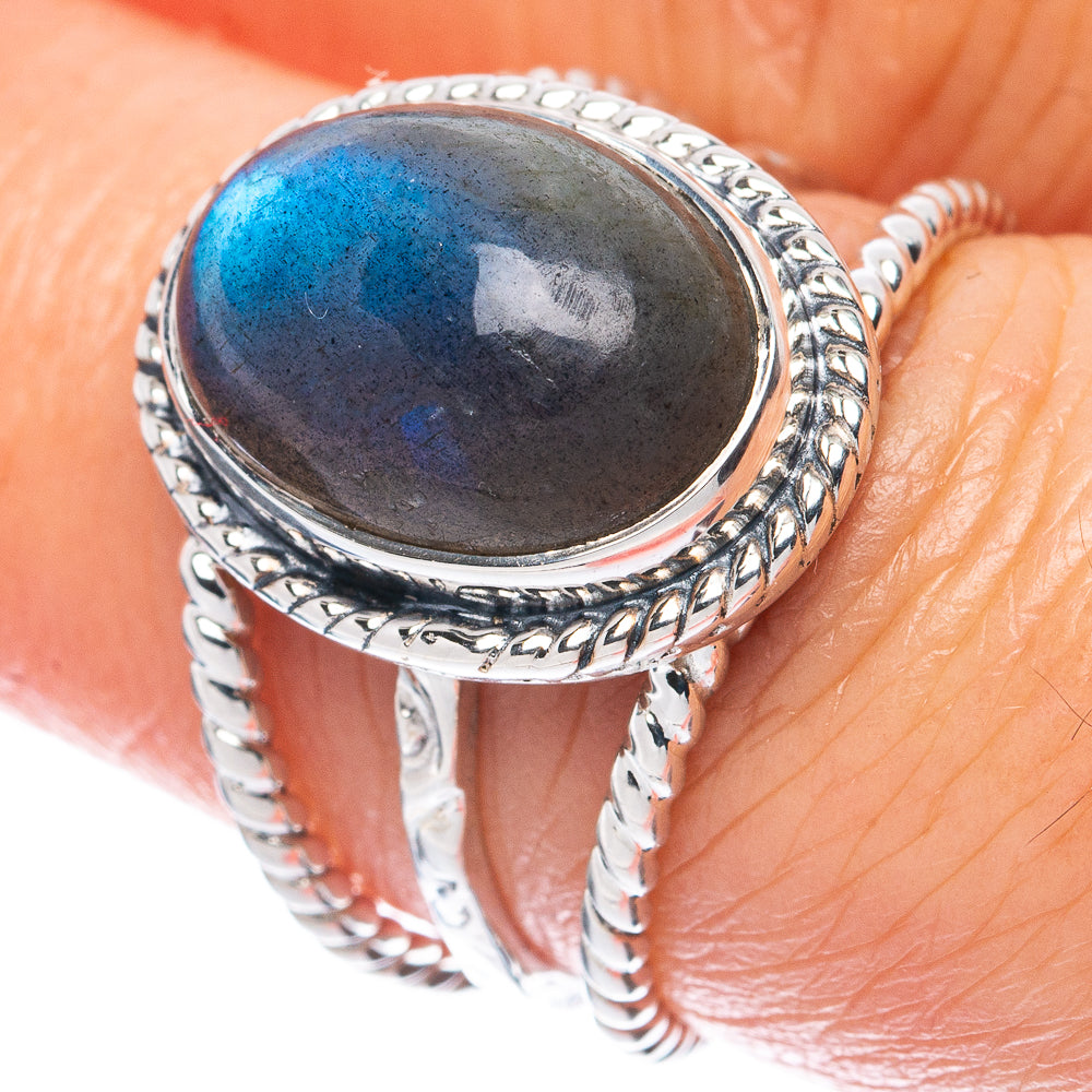 Premium Labradorite 925 Sterling Silver Ring Size 6.75 (925 Sterling Silver) R2676