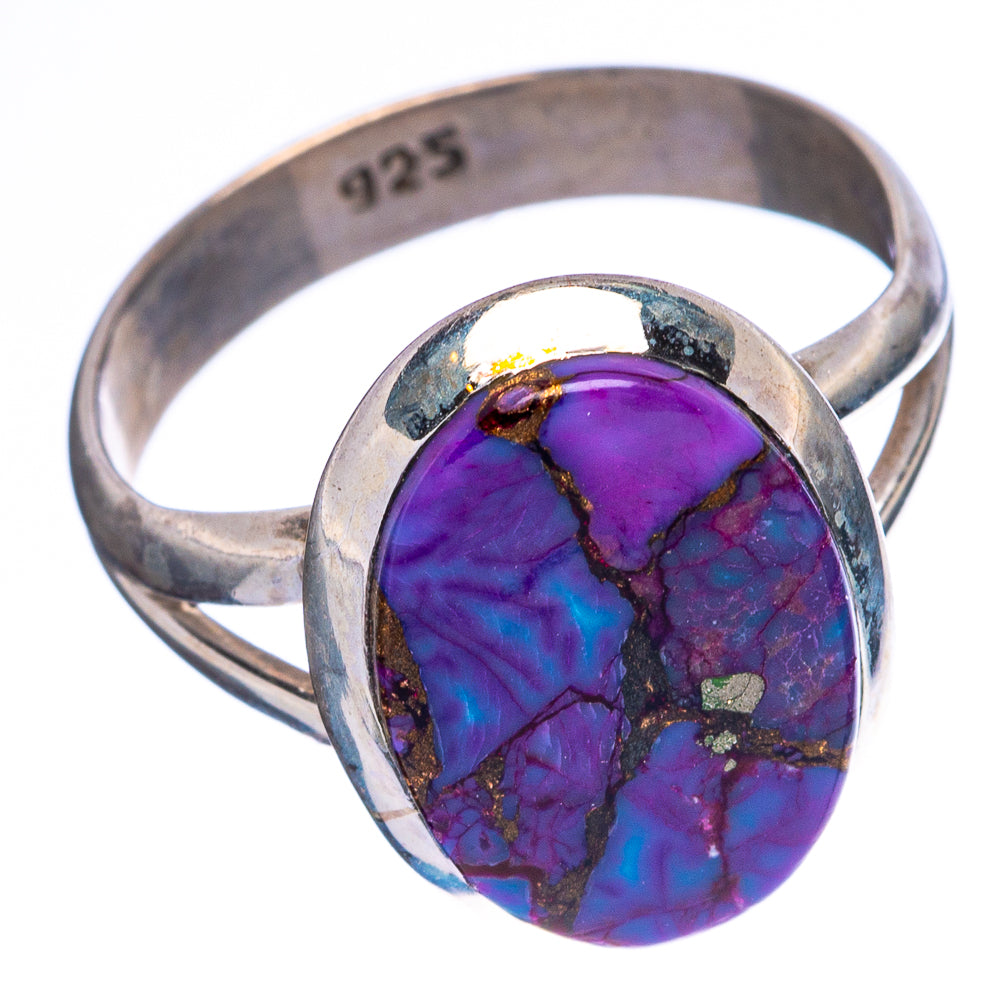 Purple Copper Composite Turquoise Ring Size 6.5 (925 Sterling Silver) R146499
