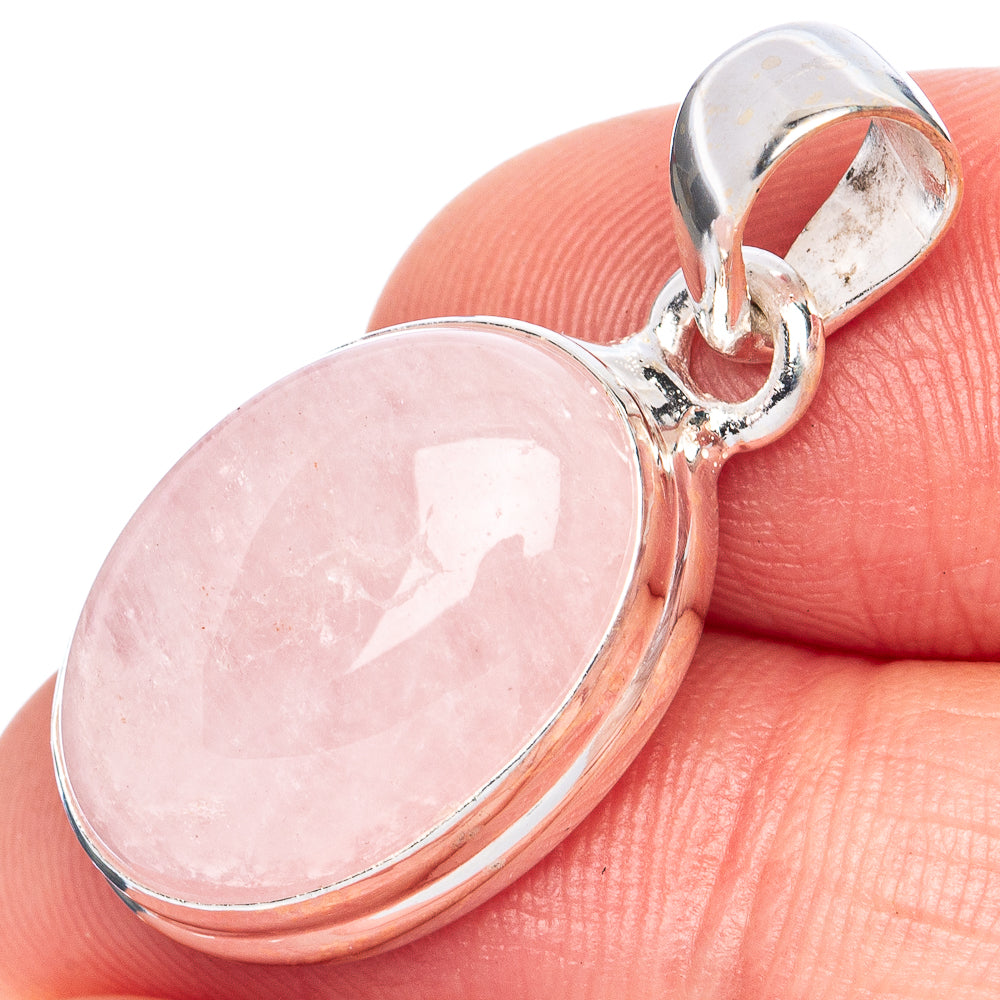 Rare Morganite Pendant 1 1/8" (925 Sterling Silver) P41336