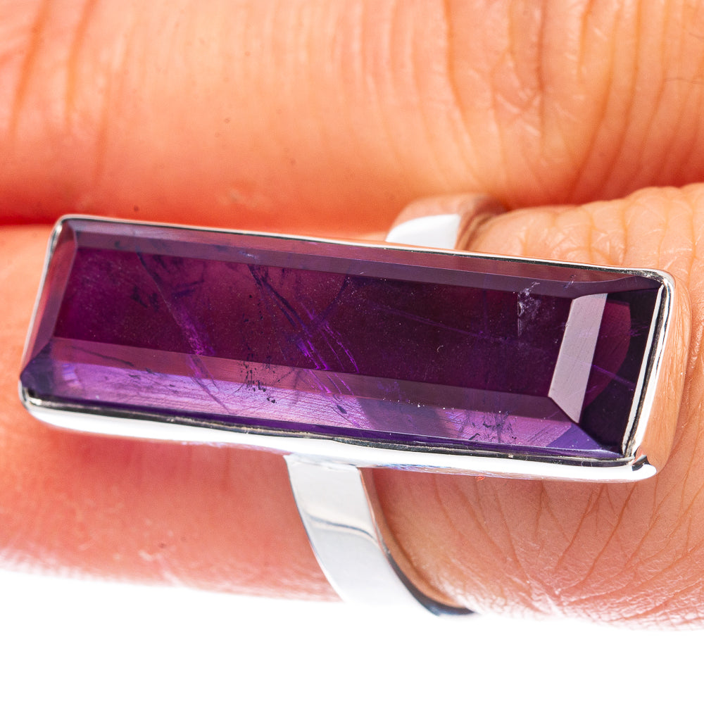 Premium Amethyst, Peridot, Blue Topaz Ring Size 5.75 (925 Sterling Silver) R2614