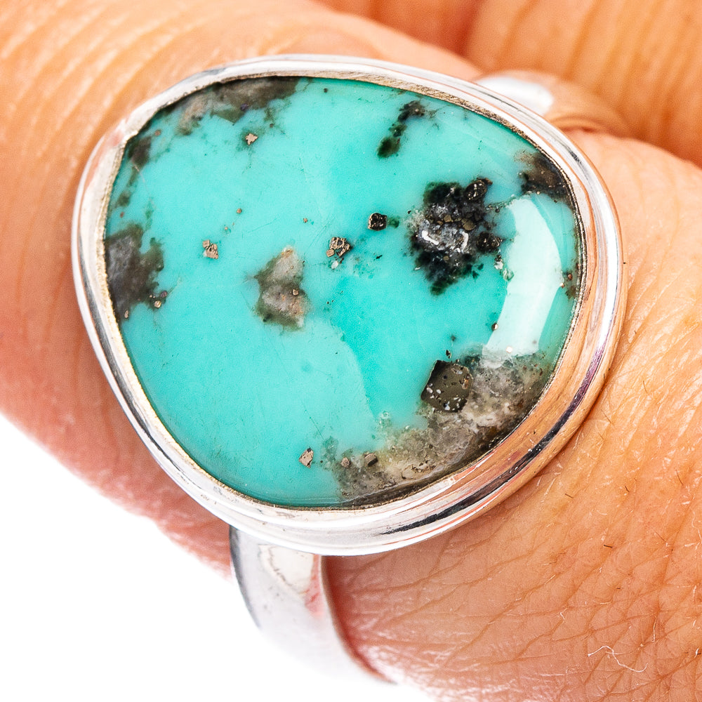 Rare Campitos Turquoise Ring Size 9 (.925 Sterling Silver)