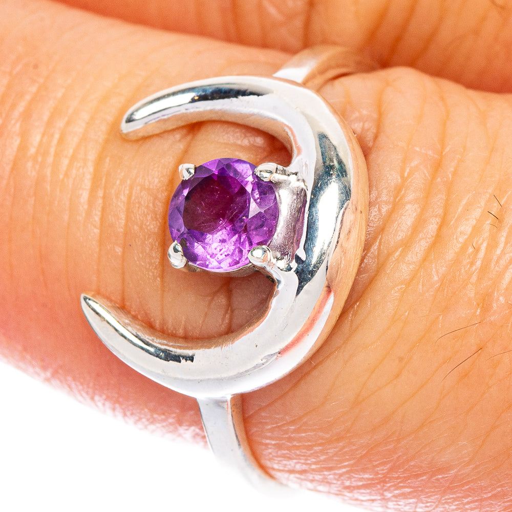 Faceted Amethyst Dainty Ring Size 7.75 (925 Sterling Silver) R147070