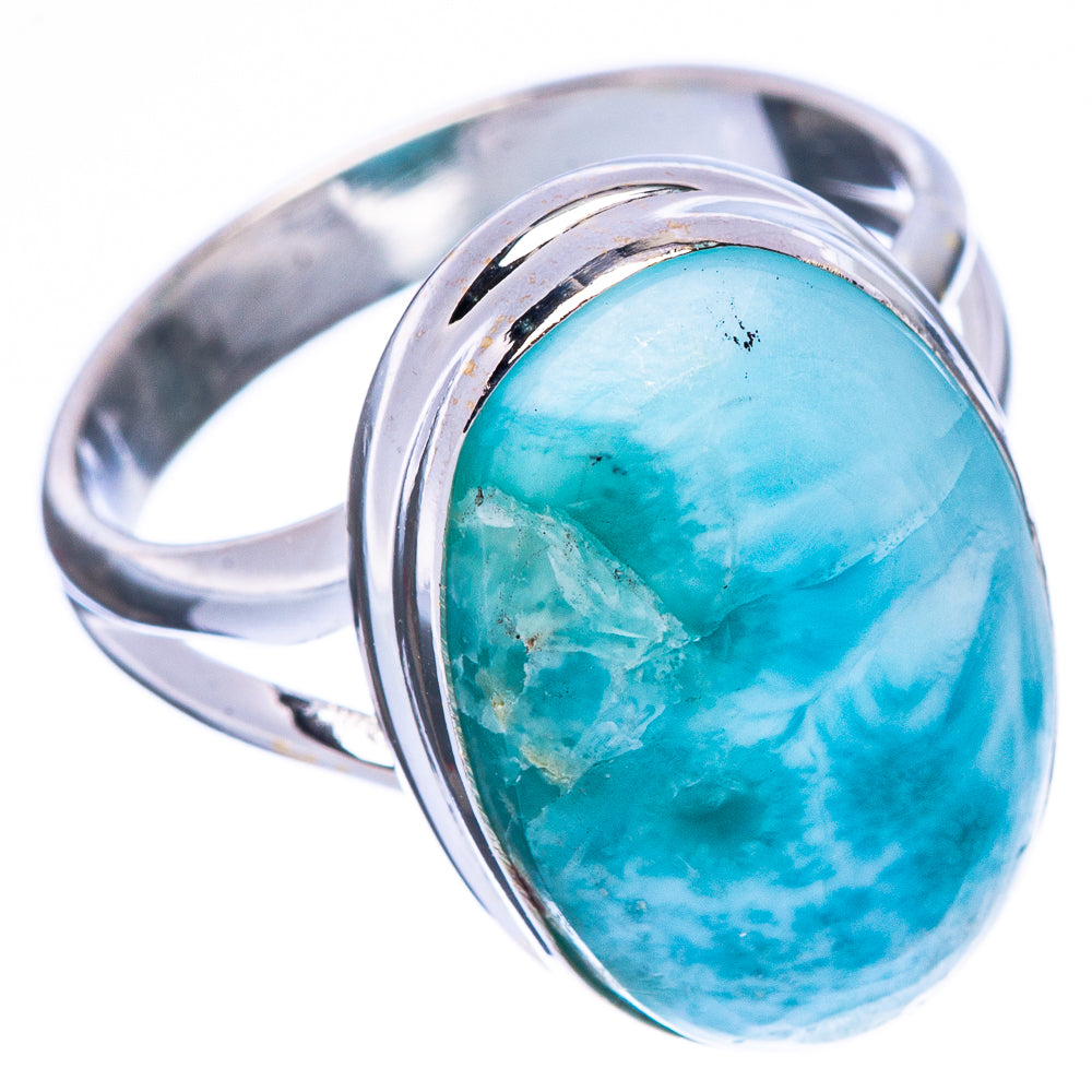 Larimar Ring Size 7.75 (925 Sterling Silver) R2243