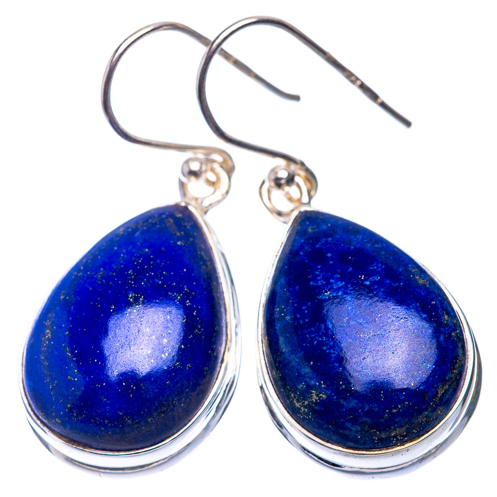 Lapis Lazuli Earrings 1 3/8" (925 Sterling Silver) E432549