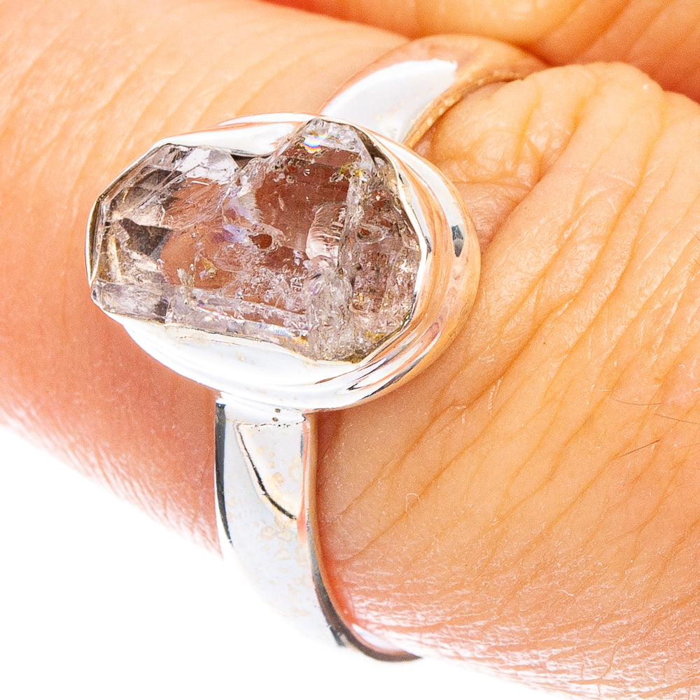 Herkimer Diamond Ring Size 8 (925 Sterling Silver) R6645