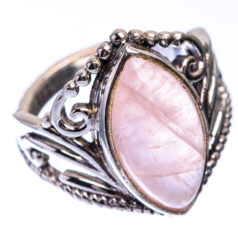 Rose Quartz Ring Size 6.25 (925 Sterling Silver) R140729