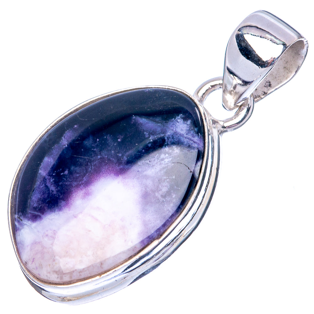 Rare Mexican Purple Opal 925 Sterling Silver Pendant 1 1/4" (925 Sterling Silver) P42613