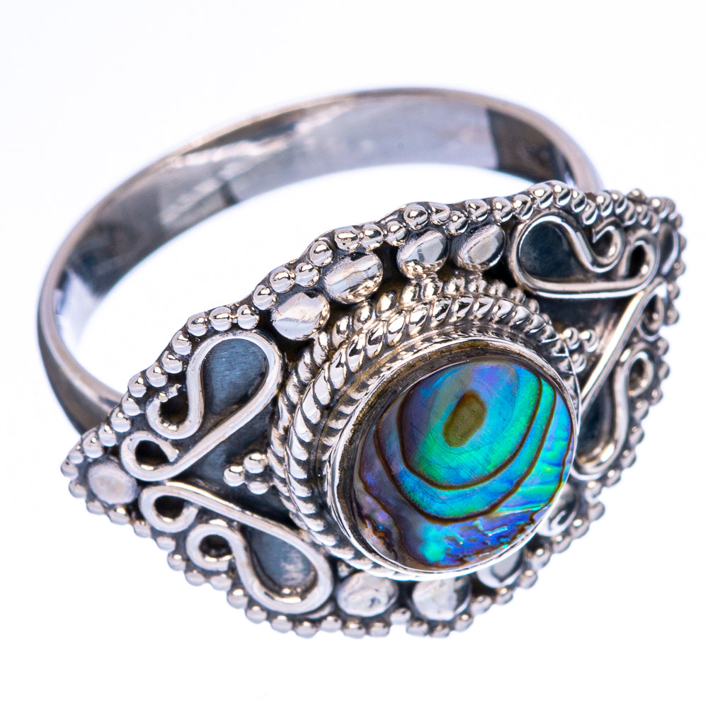Abalone Shell Ring Size 8.5 (925 Sterling Silver) R146072