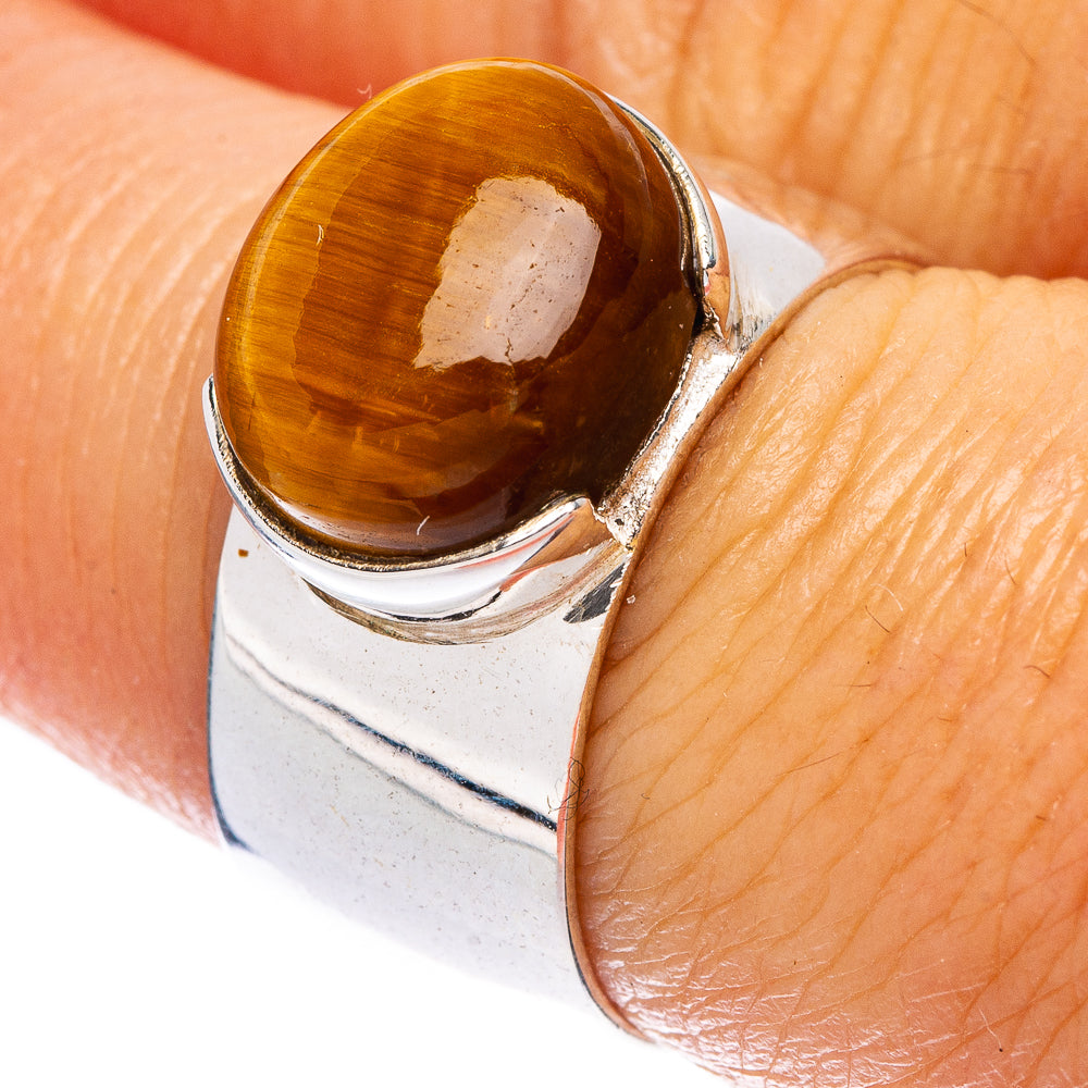 Tiger Eye Ring Size 7 (925 Sterling Silver) R146556