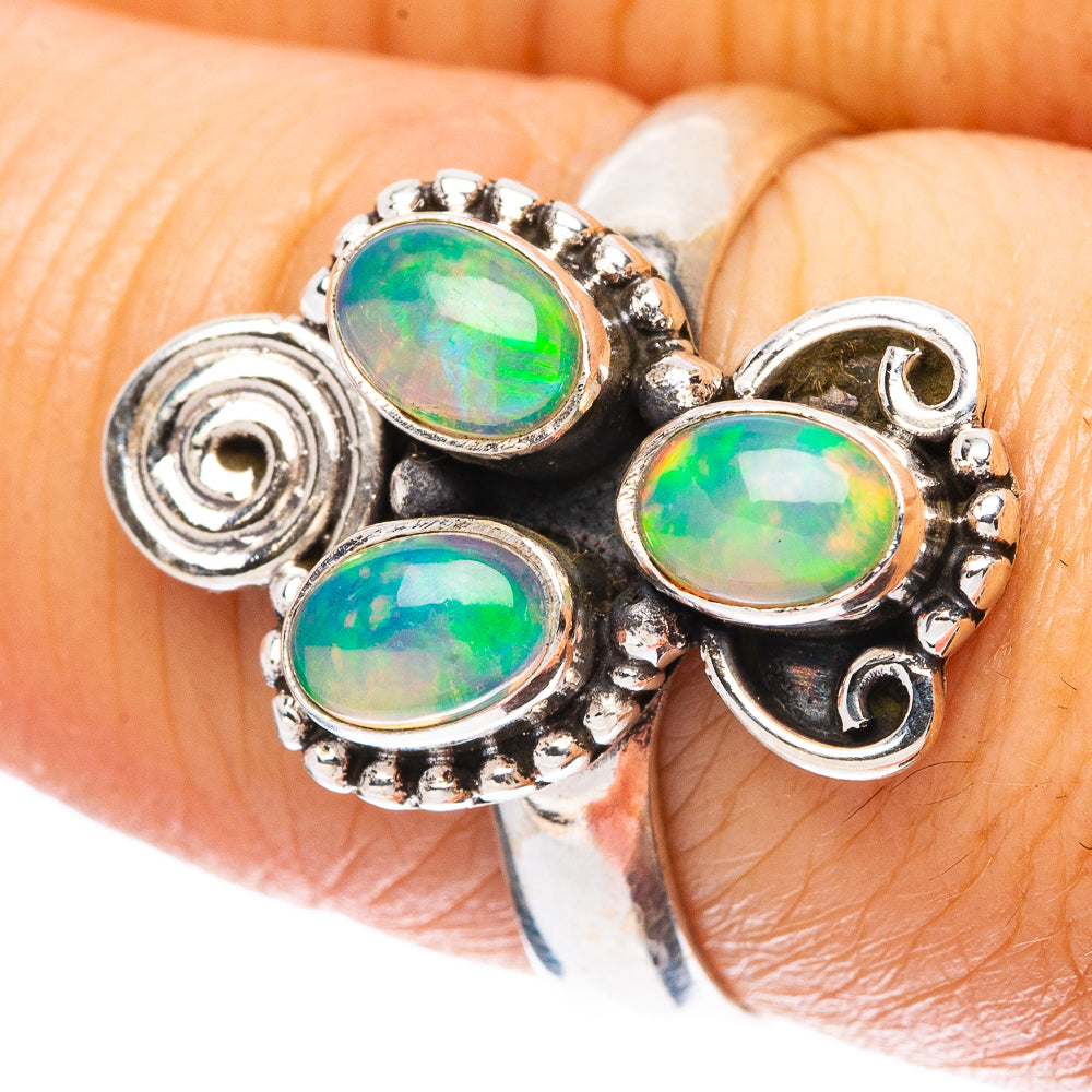 Rare Ethiopian Opal Ring Size 8.25 (925 Sterling Silver) R4341