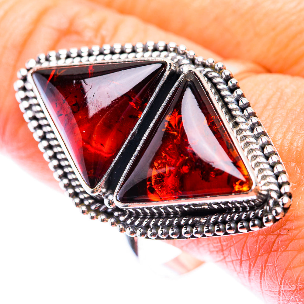 Large Baltic Amber Ring Size 11.75 (925 Sterling Silver) RING140252