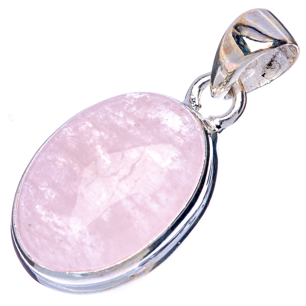 Rare Morganite Pendant 1 1/4" (925 Sterling Silver) P41400