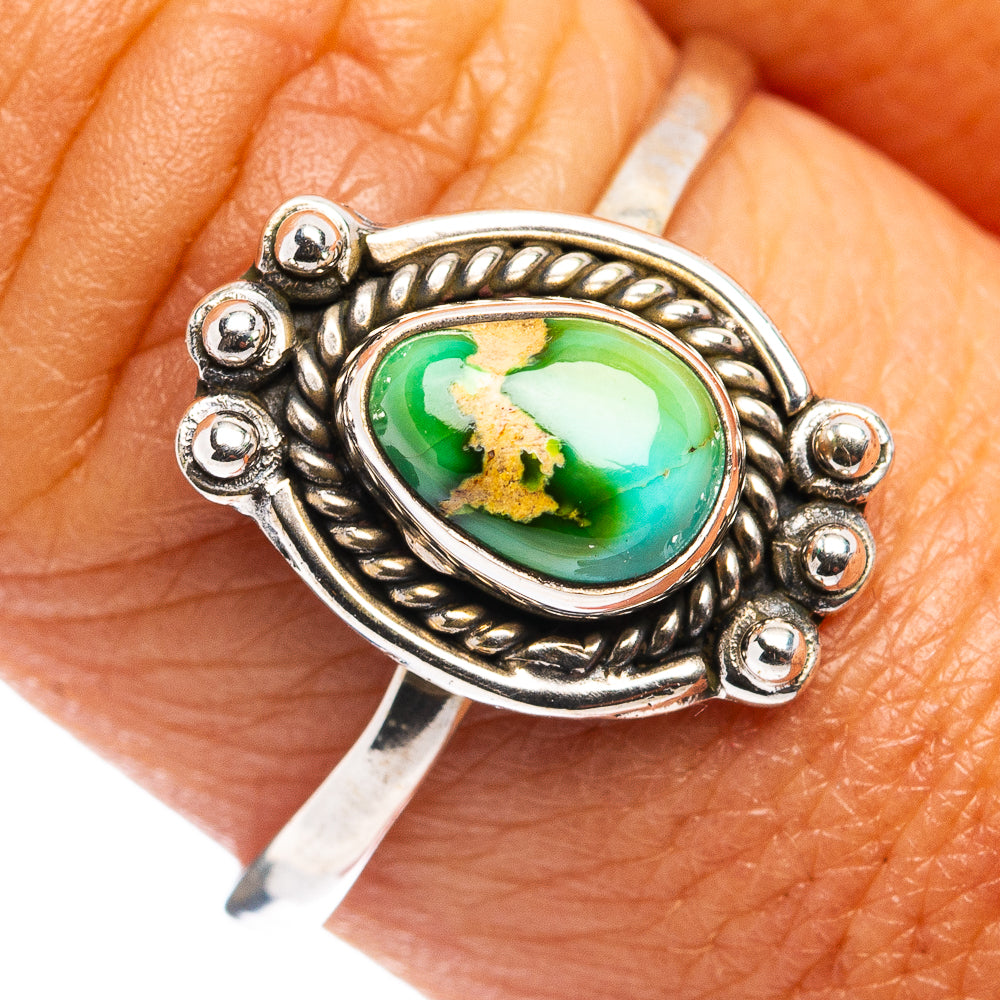 Palomino Turquoise Dainty Ring Size 9.5 (.925 Sterling Silver)
