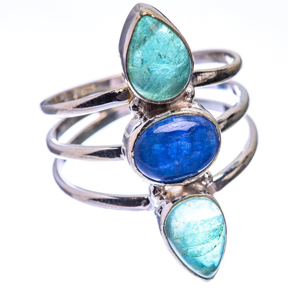 Kyanite, Blue Fluorite Ring Size 11.5 (925 Sterling Silver) R140611