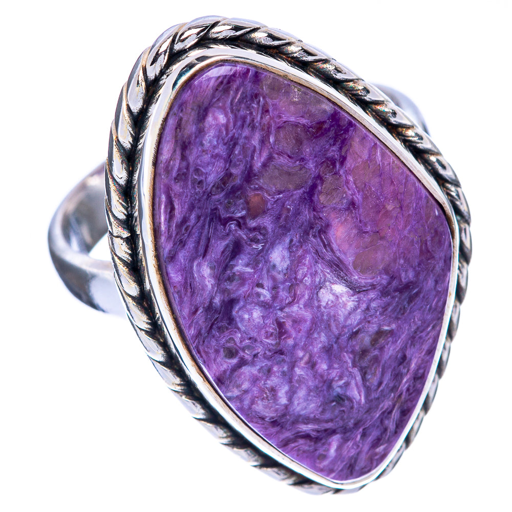 Charoite Ring Size 7.75 (925 Sterling Silver) R144757