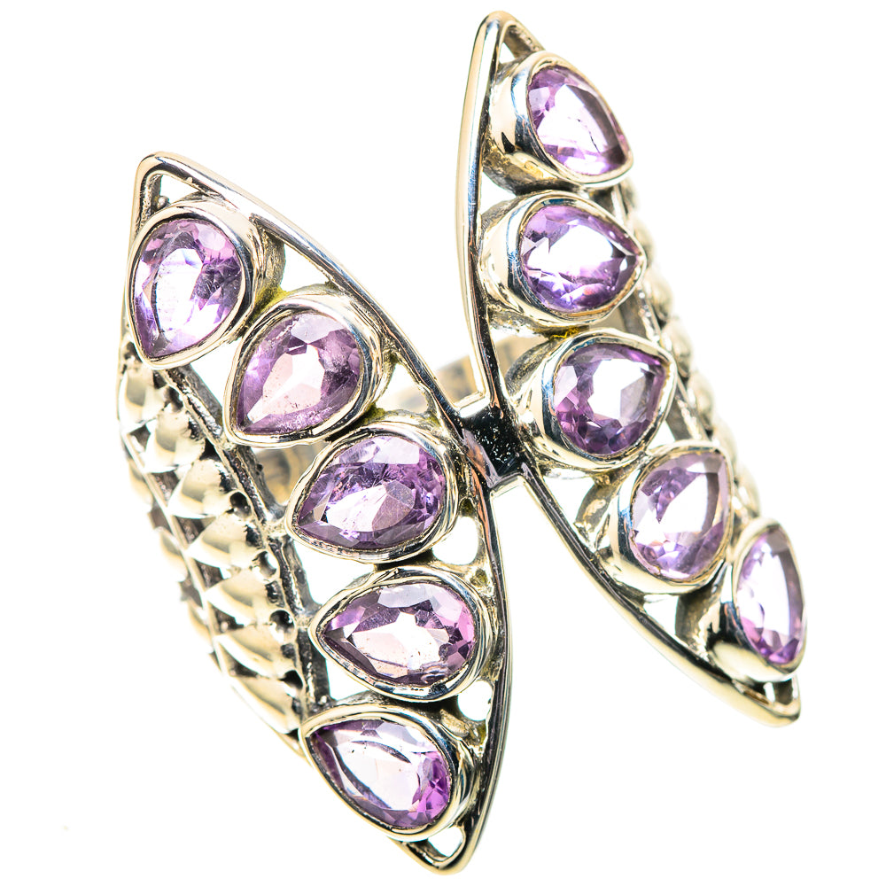 Large Faceted Amethyst Ring Size 10 (925 Sterling Silver) RING138662