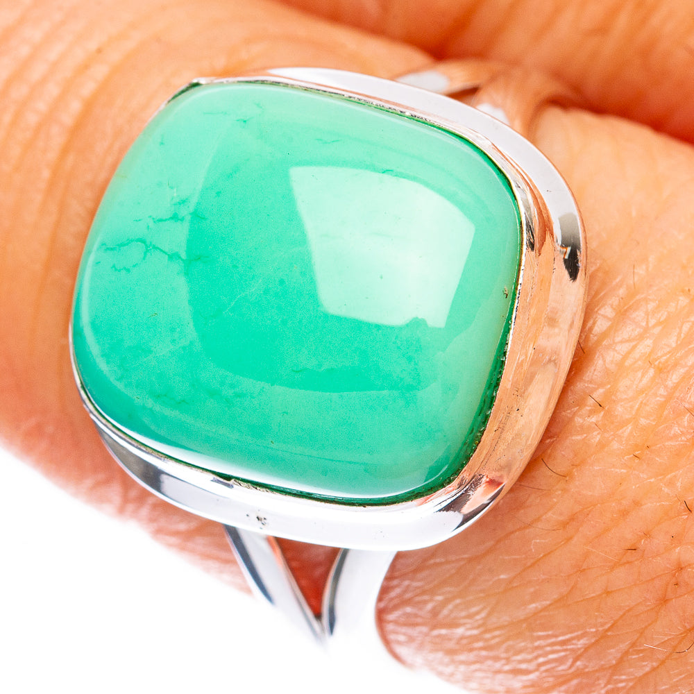 Chrysoprase Ring Size 8.75 (925 Sterling Silver) R2005