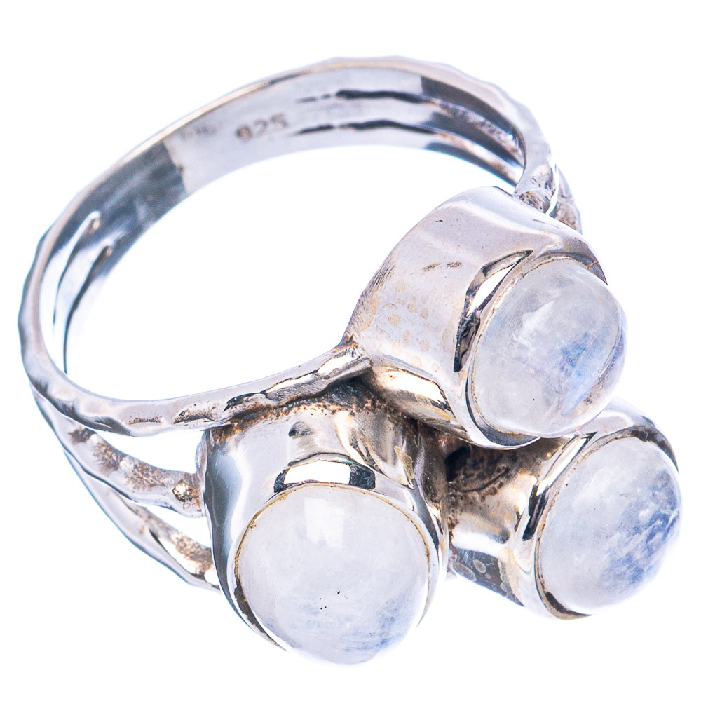 Rainbow Moonstone Ring Size 8.75 (.925 Sterling Silver)
