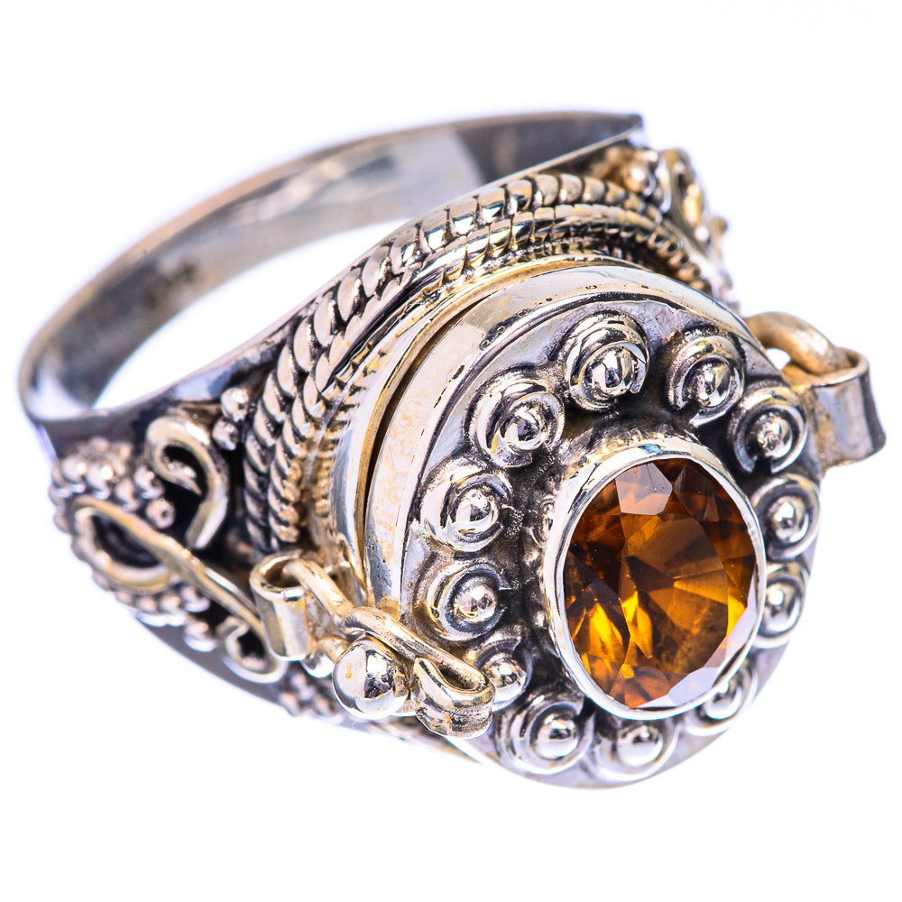 Poison Faceted Citrine Ring Size 8.75 (925 Sterling Silver) R142690