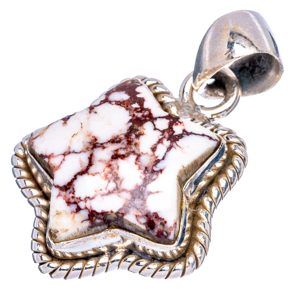 Wild Horse Jasper Star Pendant 1 1/8" (925 Sterling Silver) P43493