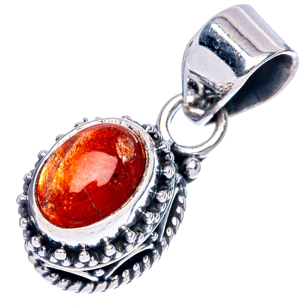 Sunstone Pendants 7/8" (925 Sterling Silver) P42319