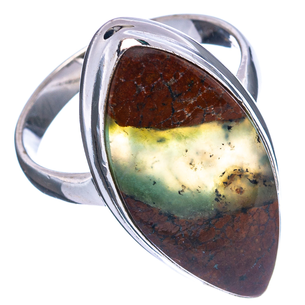 Boulder Chrysoprase Ring Size 9.25 (.925 Sterling Silver)